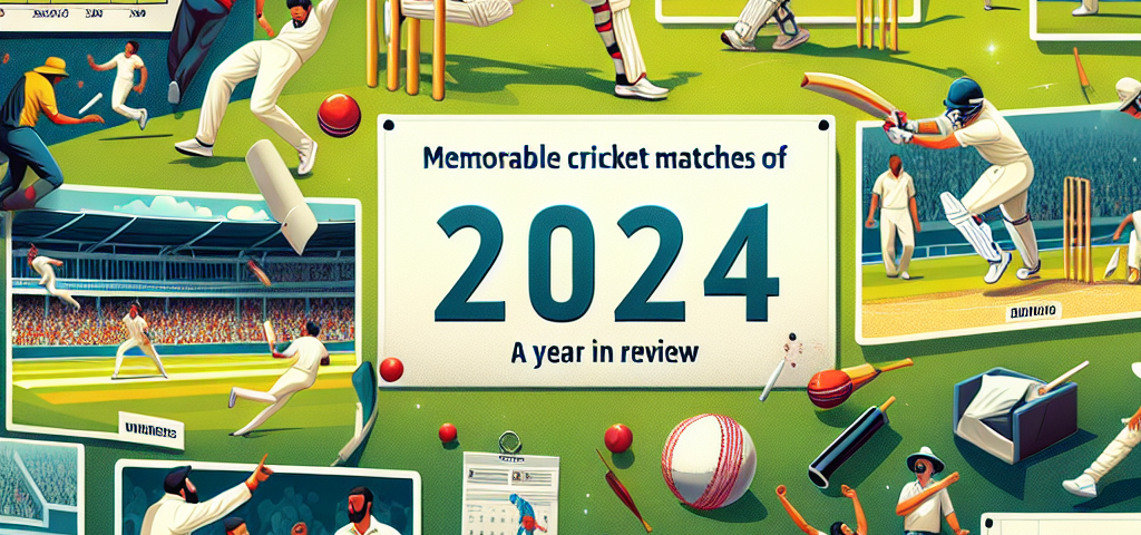 Memorable Cricket Matches Of 2024 A Year In Review