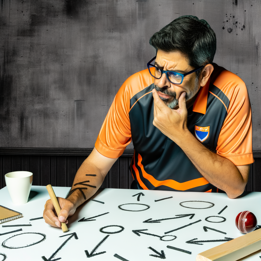 Sunrisers Hyderabad'S New Captain Strategizing Intensely.