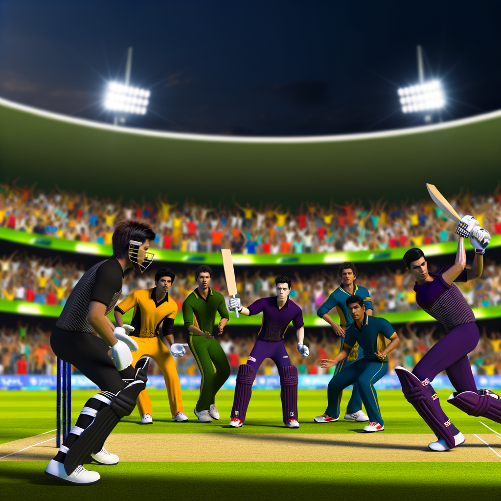 Dynamic Young Cricketers Dominate Ipl Match