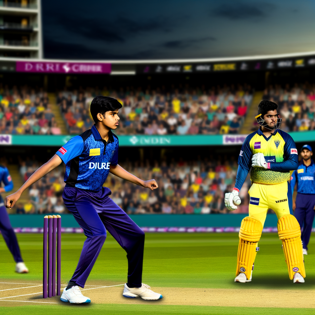 Young Ipl Cricket Stars In Action.