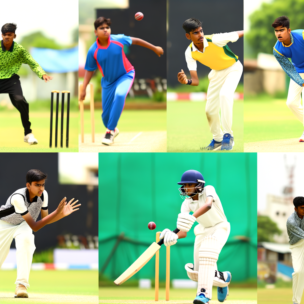 Young Ipl Stars Showcasing Dynamic Cricket Skills.